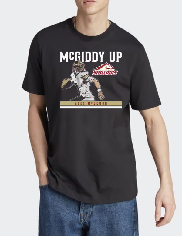 Birmingham Stallions Alex McGough Mcgiddyu Up Tee Shirt