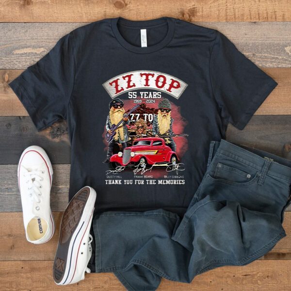 Top 55 Years 1969-2024 Thank You For The Memories T Shirt