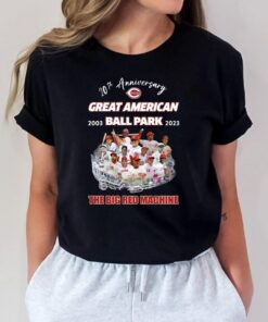 20th Anniversary Great American Ball Park 2003-2023 The Big Red Machine T-Shirt