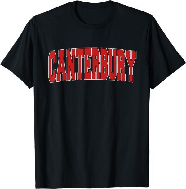 CANTERBURY Varsity Style Vintage Retro UK Sports T-Shirt