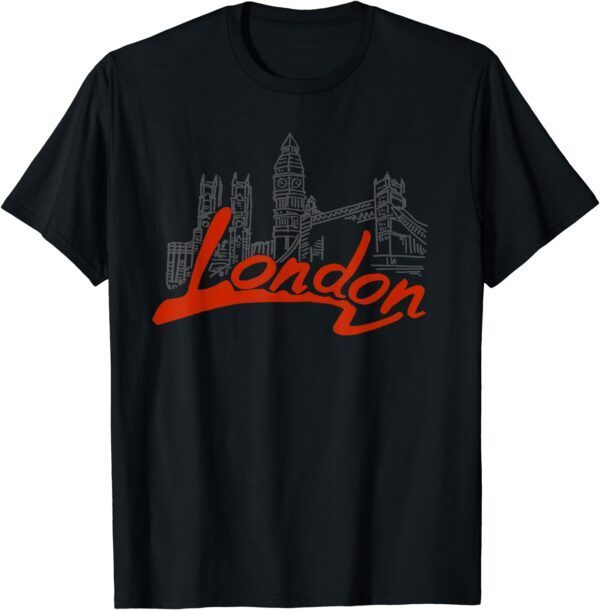 London England Tower Bridge Big Ben T-Shirt