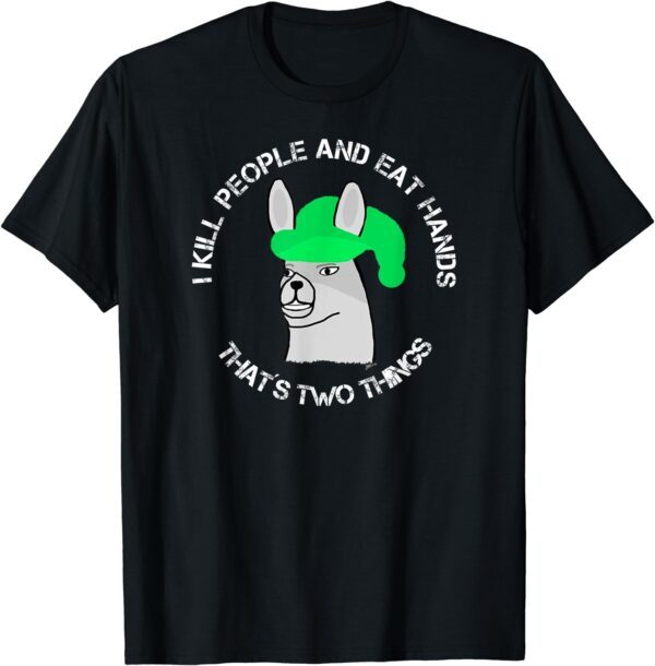 funny llama with hats lama with hat carl that´s two things T-Shirt