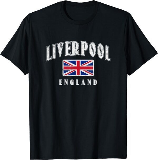 Liverpool England Souvenir T-shirt Tourism Tourist Gift From