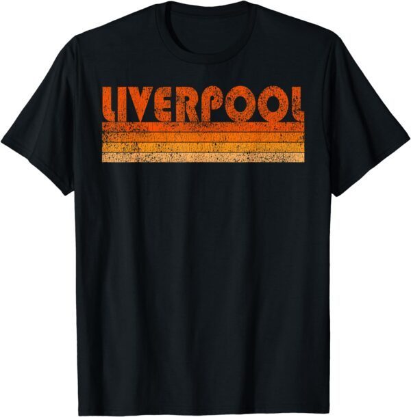 Vintage Retro Liverpool England T-Shirt