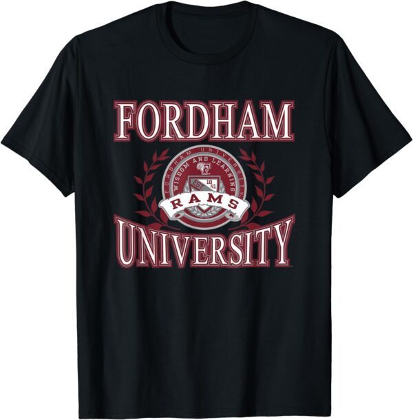 Fordham Rams Laurels Logo Officially Licensed T-Shirt