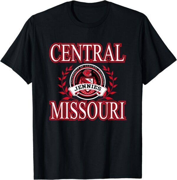 Central Missouri Mules Laurels Officially Licensed T-Shirt