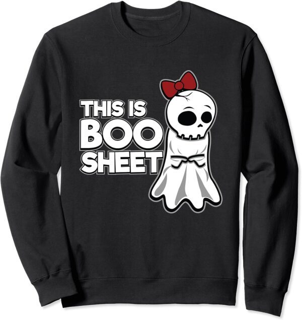 This Is Boo Sheet Disapproving Ghost Funny Halloween Costume Sweatshirt