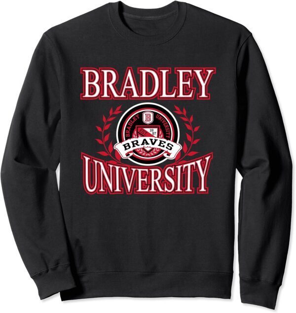 Bradley Braves Laurels Logo Officially Licensed Sweatshirt