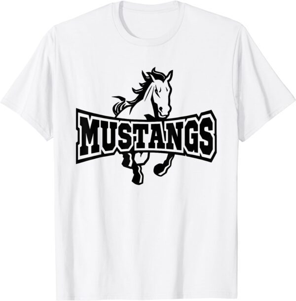 Mustangs Teacher Student School Sports Fan Team Spirit T-Shirt