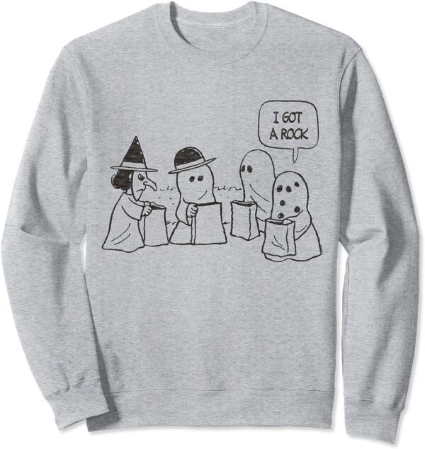 Peanuts Halloween Charlie Brown I got a Rock Sweatshirt