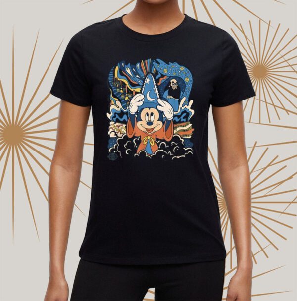 Disney Fantasia Mickey Mouse Sorcerer’s Apprentice Retro T-Shirt