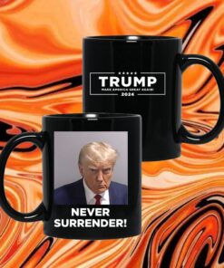 Donald Trump Never Surrender Mugshot Mug 4