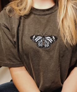 Embroidered Butterfly T shirt