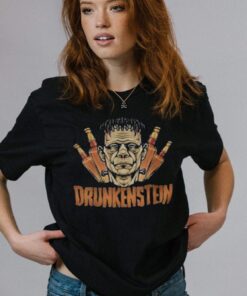 Halloween Frankenstein Monster Drunkenstein Drinking 2023 t-Shirt