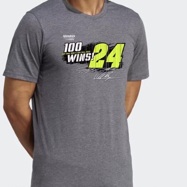 Hendrick Motorsports #24 100 Wins T-shirt