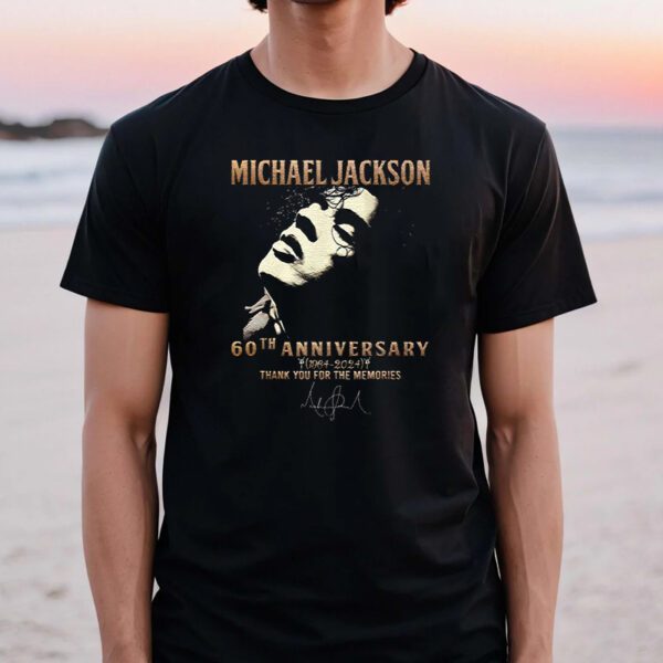 Michael Jackson 60th Anniversary 1964-2024 Thank You For The Memories TShirts