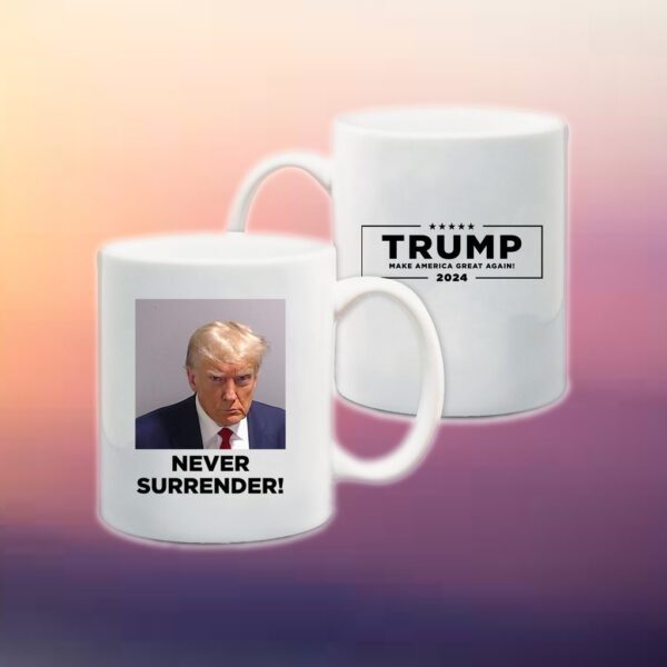 Never Surrender Black Coffee Mug 5