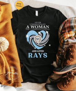 Never Underestimate A Woman Who Understands Baseball And Loves Tampa Bay Rays Champions Unisex T-Shirts