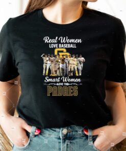 Real Women Love Baseball Smart Women Love The San Diego Padres 2023 T-Shirts