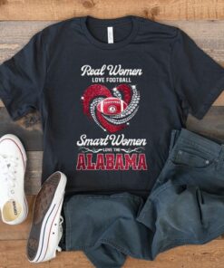 Real Women Love Football Smart Women Love The Alabama Crimson Tide 2023 T-Shirts