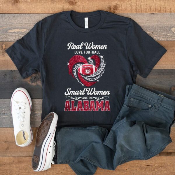 Real Women Love Football Smart Women Love The Alabama Crimson Tide 2023 T-Shirts