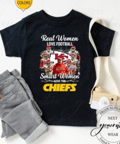 Real Women Love Football Smart Women Love The Kansas City Chiefs Champions T Shirt