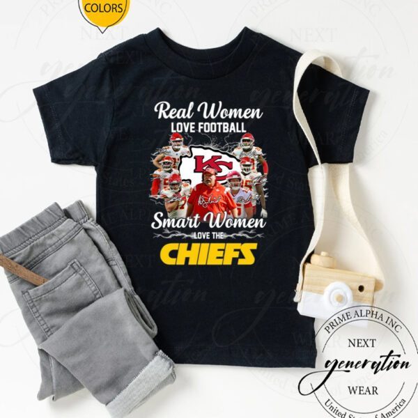 Real Women Love Football Smart Women Love The Kansas City Chiefs Champions T Shirt