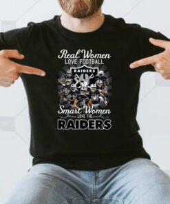 Real Women Love Football Smart Women Love The Las Vegas Raiders Champions Unisex T-Shirts