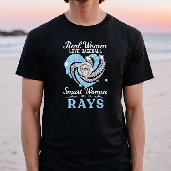 Real Women Love Football Smart Women Love The Tampa Bay Rays Champions TShirts