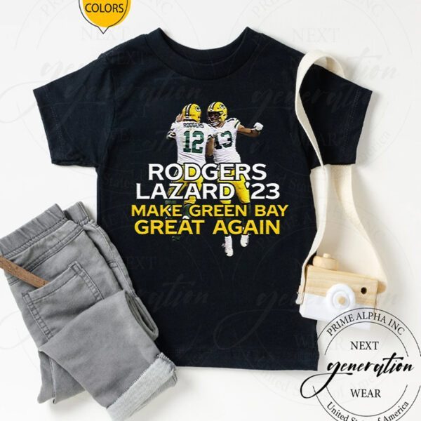 Rodgers Lazard 23 Make Green Bay Packers Great Again Unisex TShirt