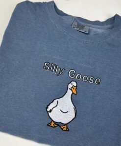 Silly Goose t-shirt- Goose Embroidered T-shirt