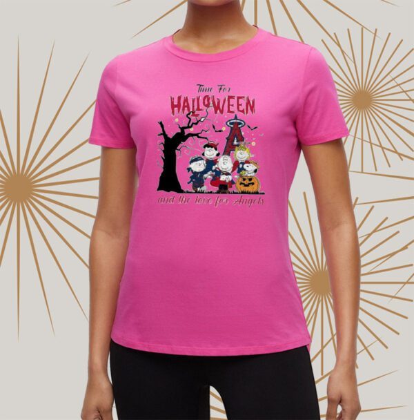 Time for halloween and the love for angels T-shirts