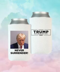 Trump Beverage Cooler Shot Never Surrender 2