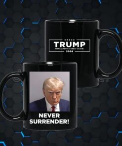 Trump Never Surrender Mug Coffee 15oz 4