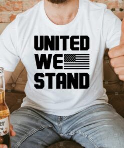 United we stand black print mens apparel tshirts