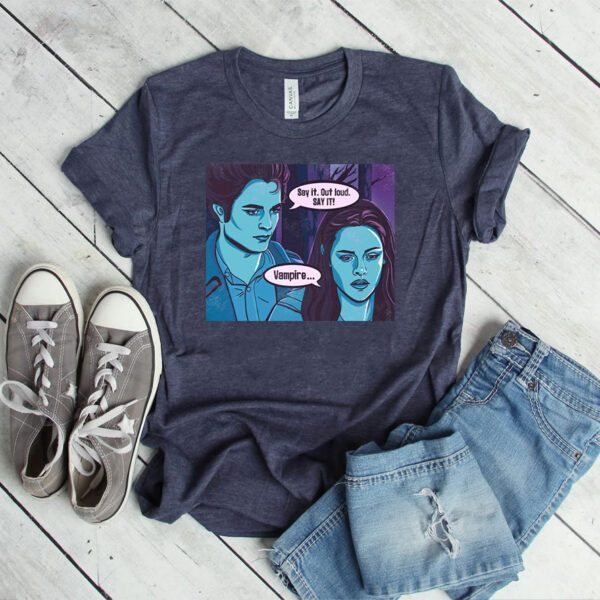 Vampire vintage style comic unisex t shirt