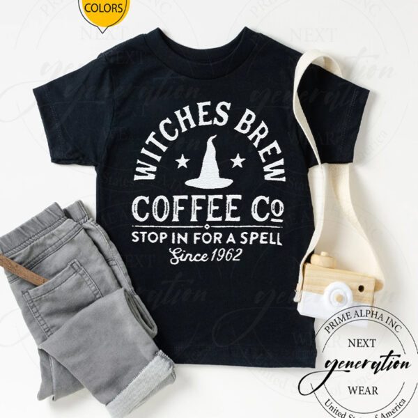 Witches Brew Coffee Company Stop For A Spell 1692 TShirt