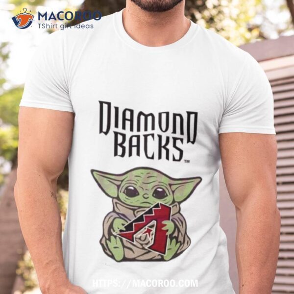 Baby Yoda Hug Logo Diamondbacks Sport 2023 Shirt