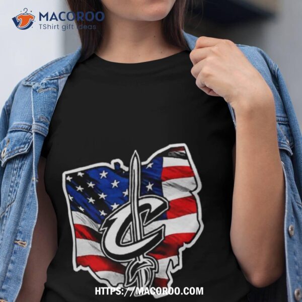 Cleveland Cavaliers Banner State American Flag 2023 Shirt