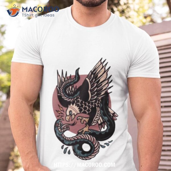 Eagle Versus Snake Traditional Tattoo Halloween Shirt