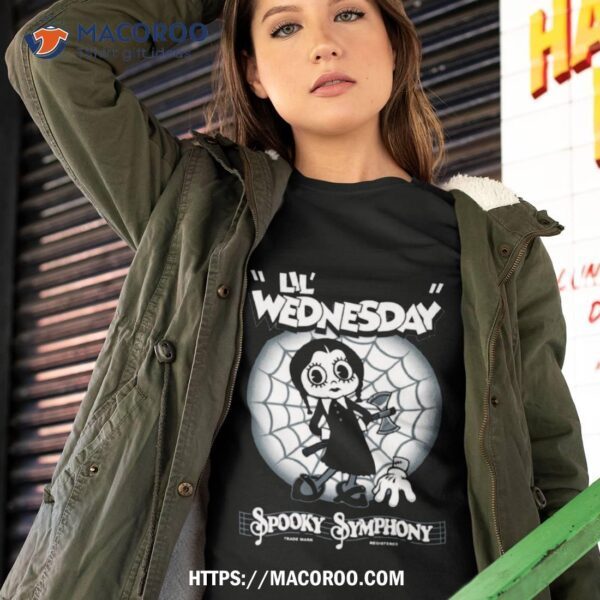 Lil Wednesday Creepy Cute Spooky Goth Halloween Shirt