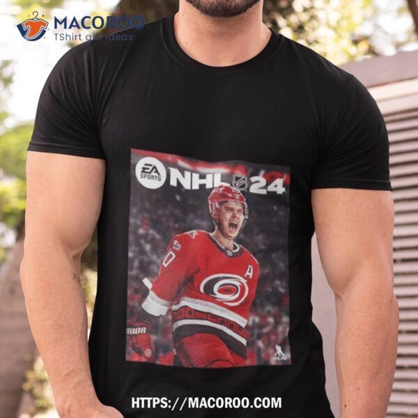 Nhl 24 Ea Sports Cale Makar Named Cover Athlete Carolina Hurricanes Fan Gifts Shirt