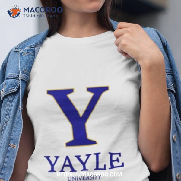 Novelty Yayle University Not Yale Logo Design Shirt