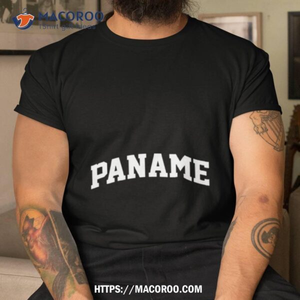 Paname Paris University Style Logo Shirt