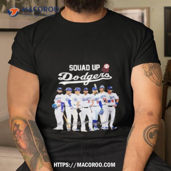 Squadd Up Los Angeles Dodgers 2023 Signatures Shirt