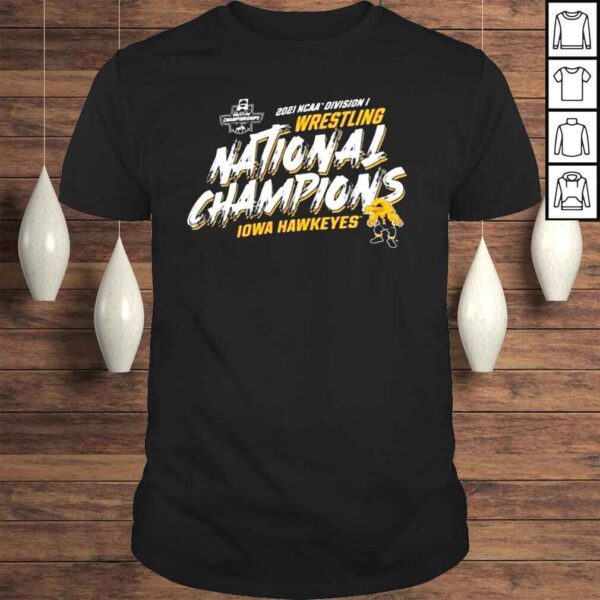 2021 Iowa Hawkeyes Ncaa Wrestling Team Champion TShirt