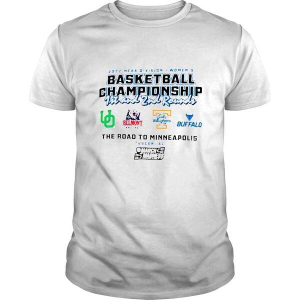 2022 NCAA Division I Womens Basketball Championship 1st and 2nd rounds Knoxville Champion shirt