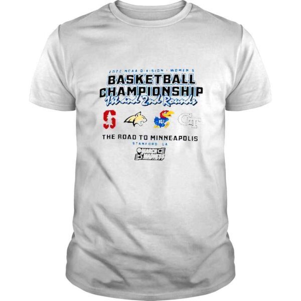 2022 NCAA Division I Womens Basketball Championship 1st and 2nd rounds Stanford Champion shirt