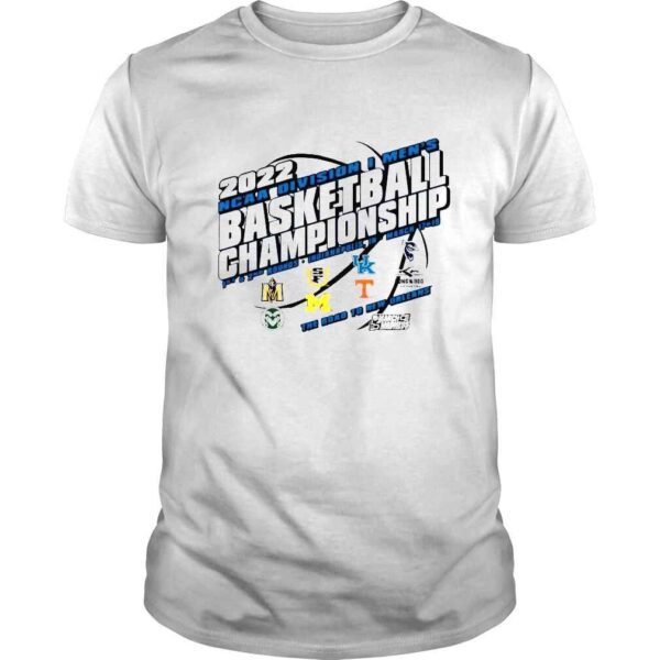 2022 NCAA Division I mens Basketball Championship 1st and 2nd rounds Indianapolis the road to New Orleans shirt