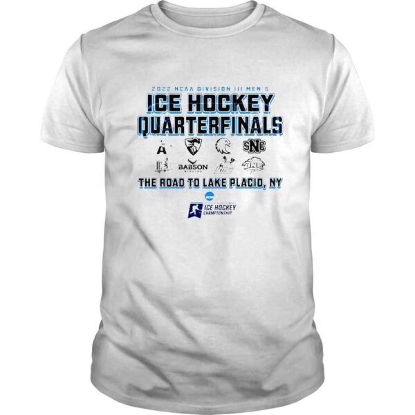 2022 NCAA Division III mens ICE Hockey Quarterfinals the road to Lake Placid New York shirt